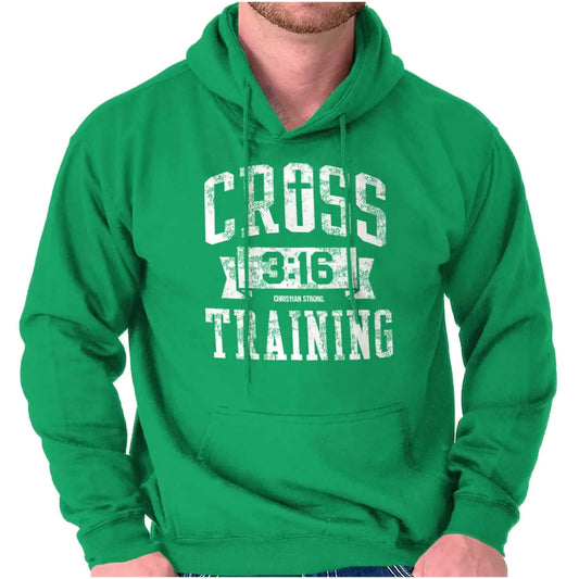 Brisco Brands Cross Training 3:16 Christian Hoodie Sweatshirt Women Men Irish Green
