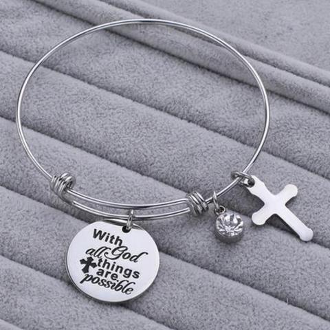 With God All Things Are Possible Bracelet