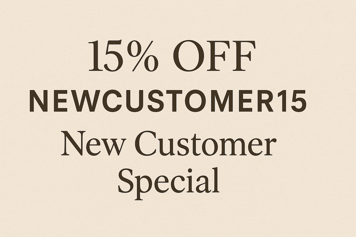 New Customer Discount Banner - Web Optimized
