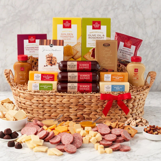 Hickory Farms Grand Holiday Meat & Cheese Gift Basket