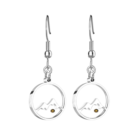 Mustard Seed Mountain Earrings