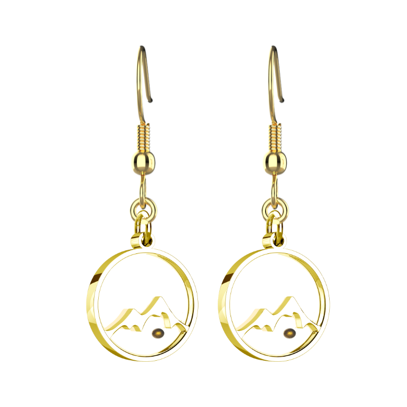 Mustard Seed Mountain Earrings