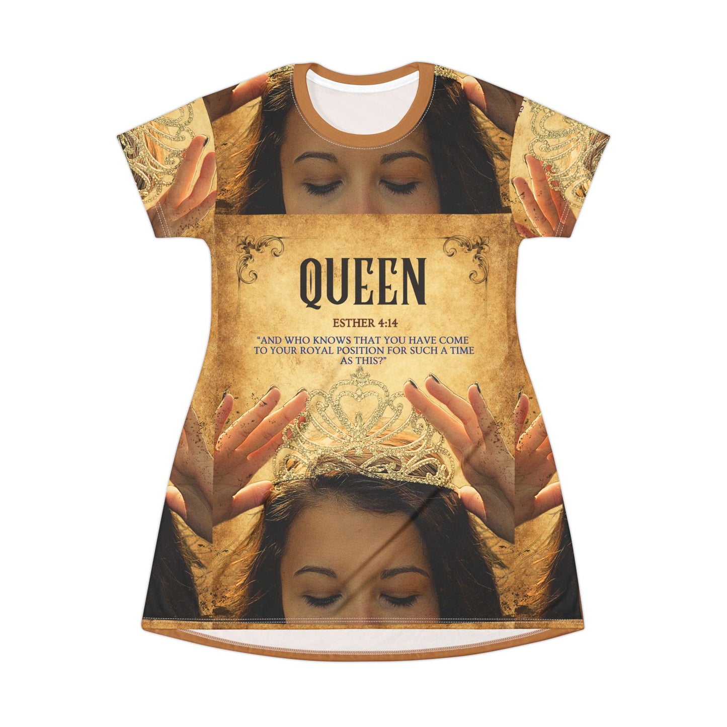 QUEEN ESTHER "FOR SUCH A TIME AS THIS" WOMEN T-SHIRT DRESS/LONG SHIRT