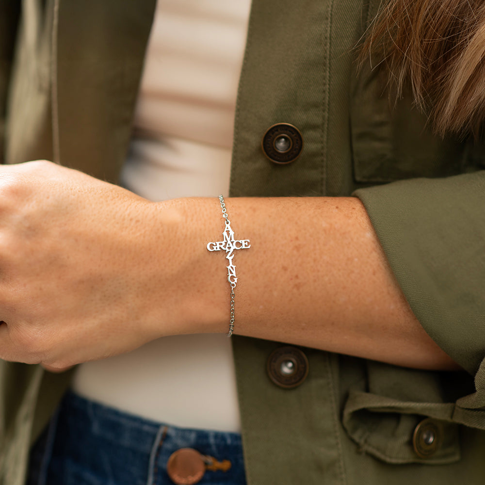 Amazing Grace Cross Bracelet