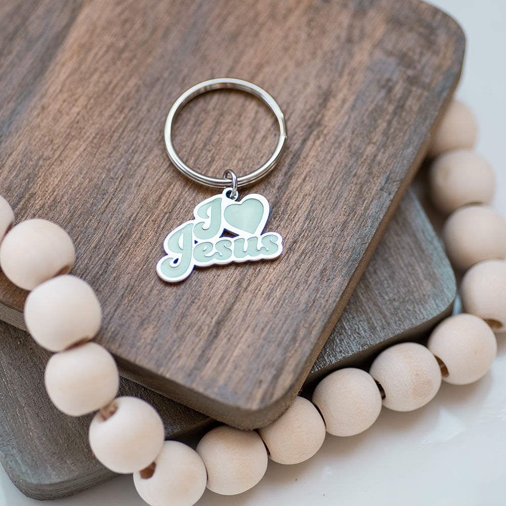 I Love Jesus Enamel Key Chain