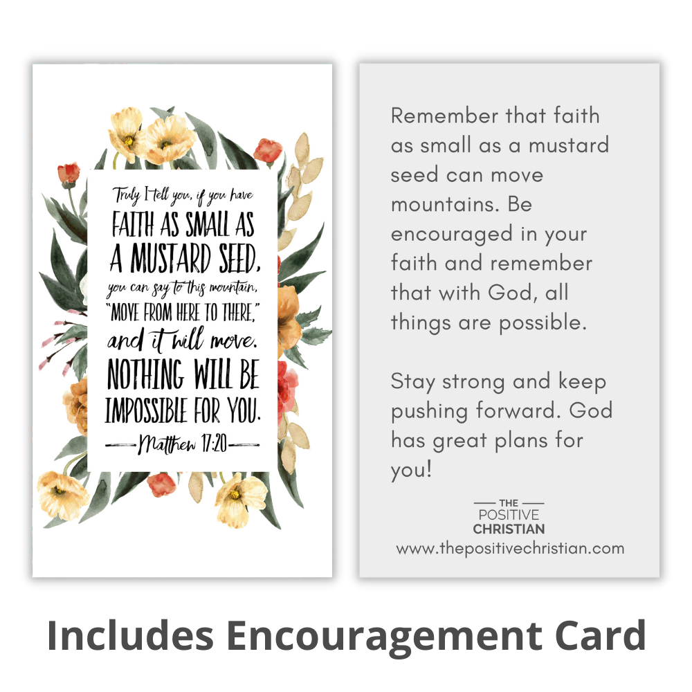 Mustard Seed Cross Necklace