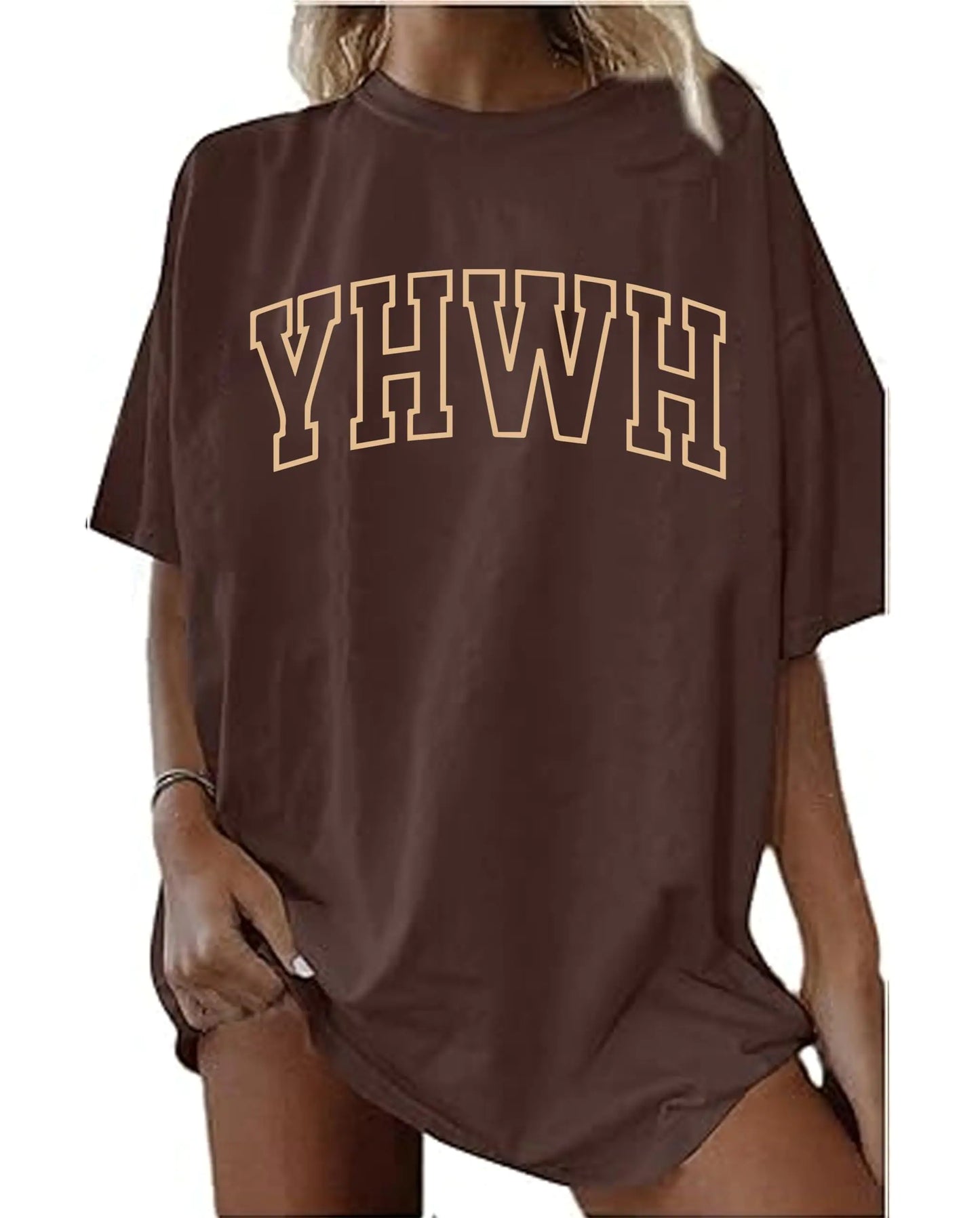 "YHWH" Casual Faith Inspired Women's Oversized T- Shirt