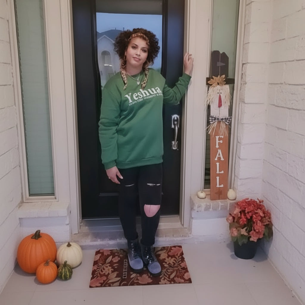 Vintage Yeshua Christian Sweatshirt Christian Apparel Faith