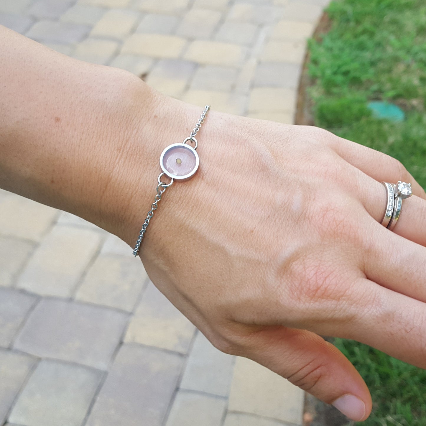 Mustard Seed Bracelet w/ Chain