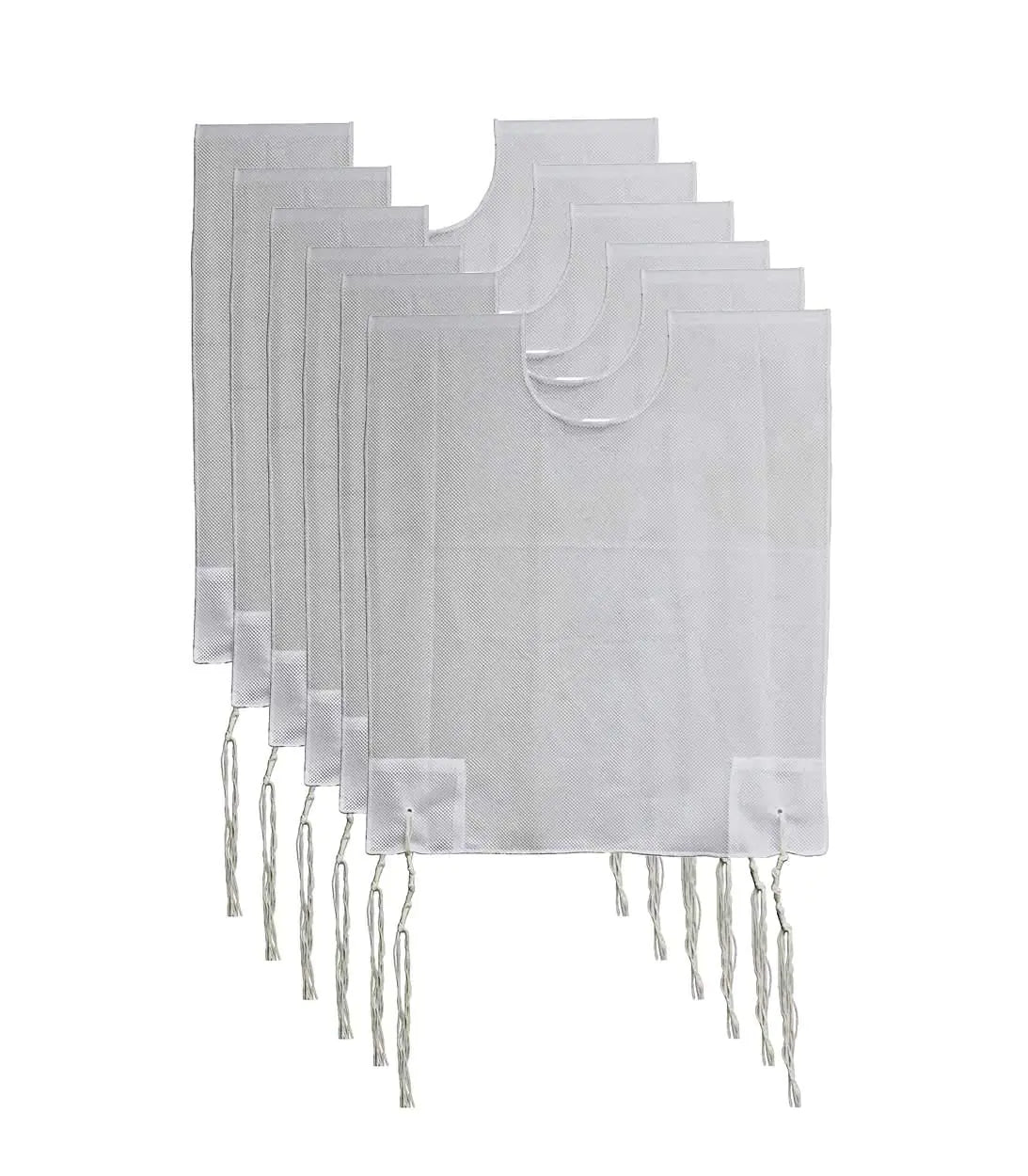 Zion Judaica 100% Polyester Quality Mesh Tzitzit Garment Certified Kosher Imported from Israel (6 2T)